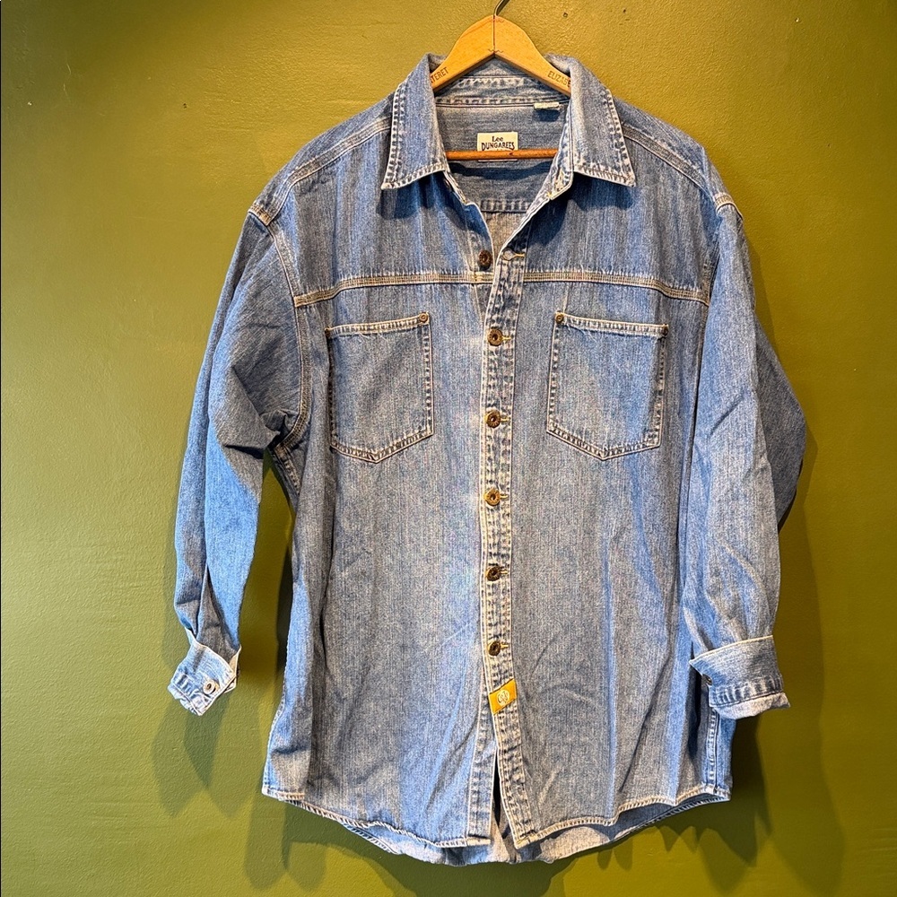 Vintage Lee Dungarees Denim Button-Up Shirt